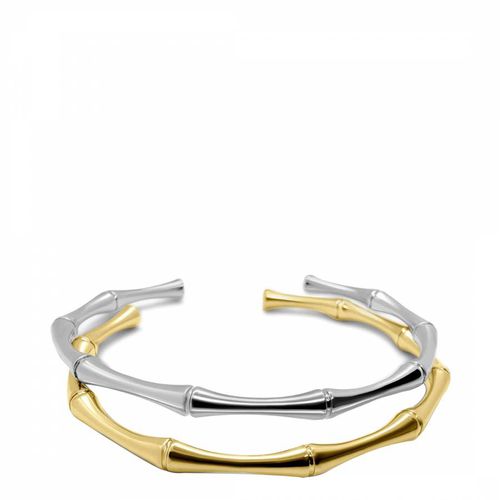 K & Silver Cuff Bangle Set - Chloe Collection by Liv Oliver - Modalova