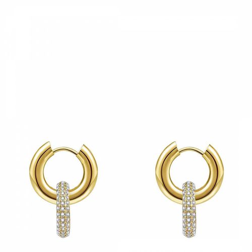 K Double Ring Embelisshed Earrings - Chloe Collection by Liv Oliver - Modalova