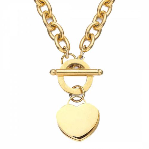 K Heart Charm Toggle Necklace - Chloe Collection by Liv Oliver - Modalova