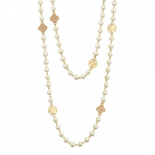 K Multi Pearl Embelished Endless Necklace - Chloe Collection by Liv Oliver - Modalova