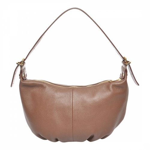 Chocolate Italian Leather Handbag - Luisa Vannini - Modalova