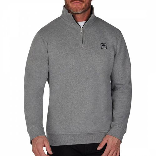 Grey Classic Quarter Zip Sweatshirt - Raging Bull - Modalova