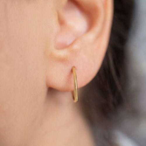 Gold Earrings - Elika - Modalova