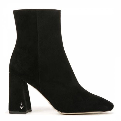 Black Suede Heeled Ankle Boots - Sam Edelman - Modalova