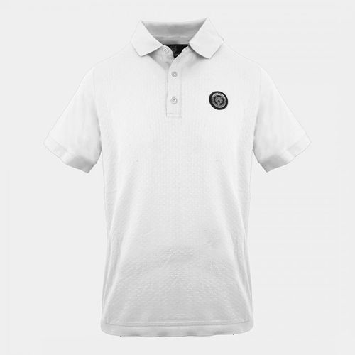 White Knitted Polo Shirt - Philipp Plein - Modalova