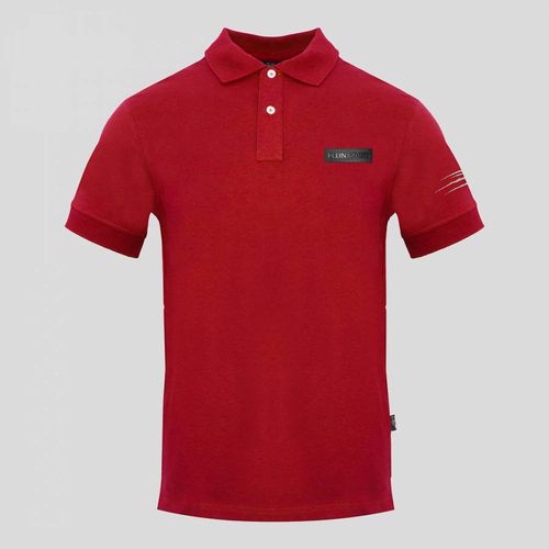 Red Claw Print Sleeve Polo Shirt - Philipp Plein - Modalova