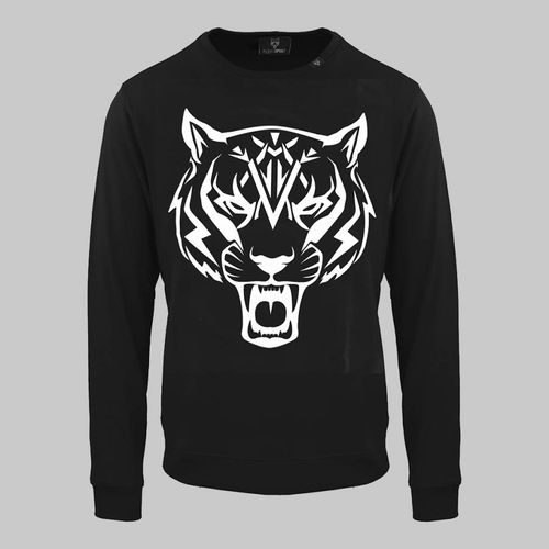 Black Tiger Print Detail Sweatshirt - Philipp Plein - Modalova