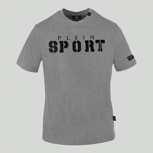 Grey Logo Detailed Cotton T-Shirt - Philipp Plein - Modalova
