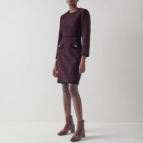 Purple Paloma Cotton Blend Tailored Dress - L K Bennett - Modalova