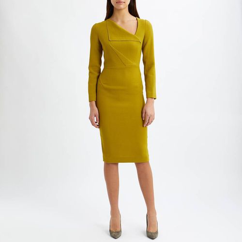 Yellow Pru V-Neck Wool Dress - L K Bennett - Modalova