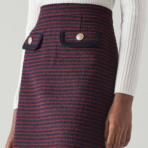 Purple Paloma Cotton Blend Tailored Skirt - L K Bennett - Modalova