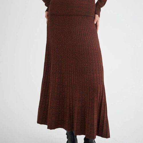 Burgundy Jobel Pleated Skirt - Inwear - Modalova