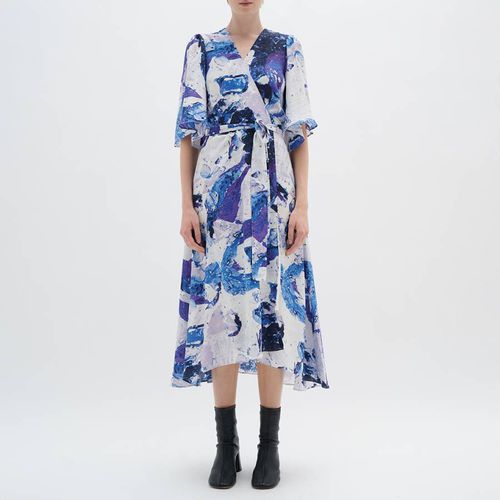 Blue/Multi Elita Wrap Dress - Inwear - Modalova