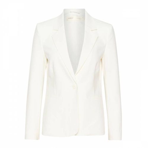 White Zella Cotton Blend Blazer - Inwear - Modalova