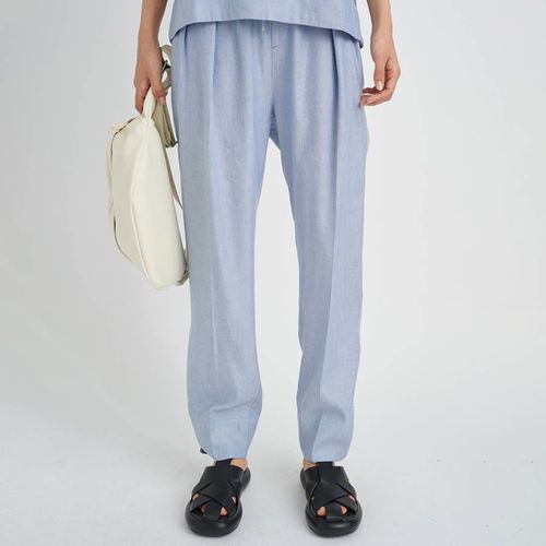 Blue Keil Cotton Blend Trousers - Inwear - Modalova