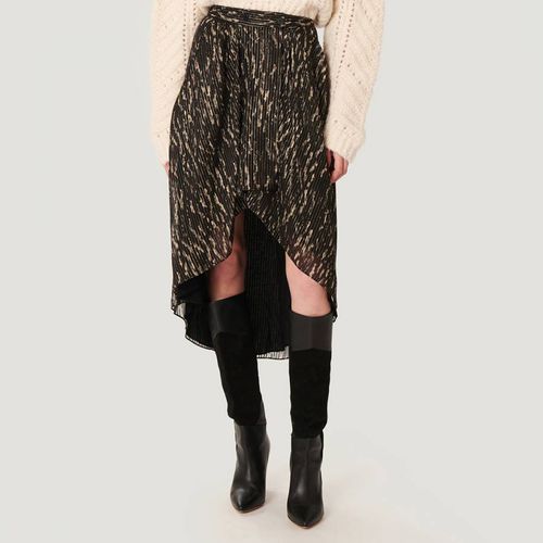 Black/Beige Arzu Stripe Midi Skirt - IRO - Modalova