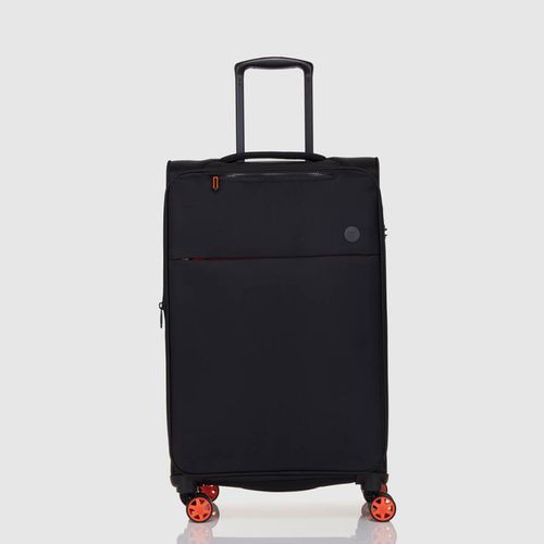 Edit 69cm Suitcase in Black/Orange - NERE TRAVEL - Modalova