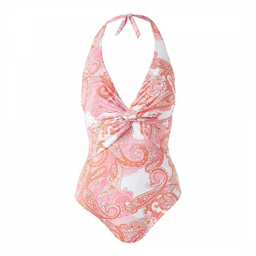 Pink & White Zanzibar Duchess Swimsuit - Melissa Odabash - Modalova