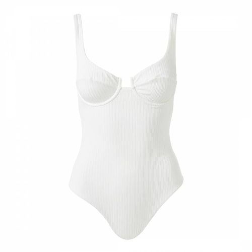 Ribbed Sanremo White Waves Swimsuit - Melissa Odabash - Modalova