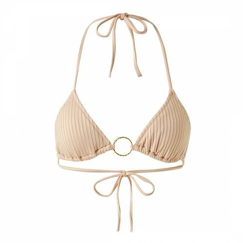 Tan Miami Ribbed Bikini Top - Melissa Odabash - Modalova