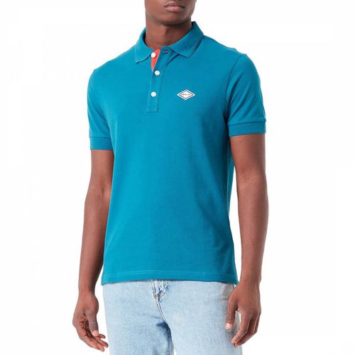 Blue Cotton Pique Polo Shirt - Replay - Modalova