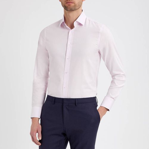 Small Herringbone Contrast Trim Shirt - Gianni Feraud - Modalova