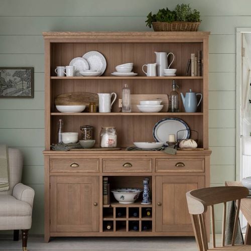 Merrion Antique Pine Top Dresser Shelving Unit Only for 2 Door 3 Drawer Sideboard - Laura Ashley - Modalova