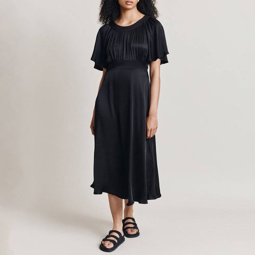 Black Flora Satin Dress - Ghost - Modalova