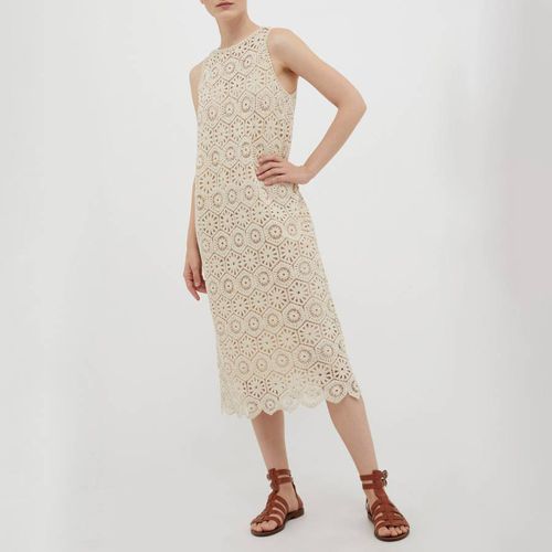 Beige Cembalo Crochet Cotton Dress - Max&Co. - Modalova