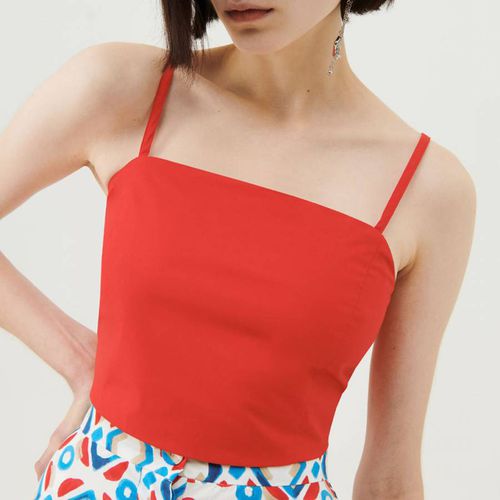 Red Lolly Cotton Top - Marella - Modalova