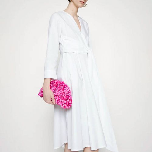 White Rialto cotton Midi Dress - Max&Co. - Modalova