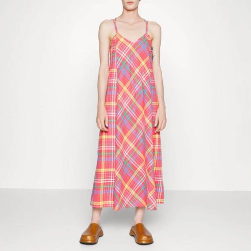 Multi Discesa Check Cotton Blend Dress - Max&Co. - Modalova