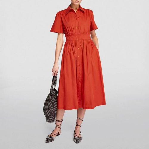 Orange Gao Cotton Shirt Midi Dress - Max&Co. - Modalova