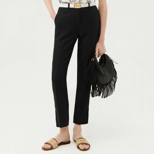 Black Garbata Straight Trousers - Marella - Modalova