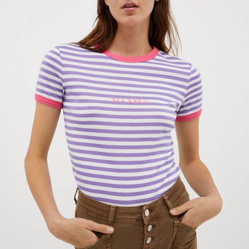 Lilac/Multi Orario Cotton T-Shirt - Max&Co. - Modalova
