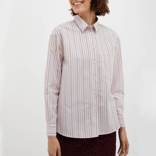 Pink Velours Stripe Cotton Shirt - Max&Co. - Modalova