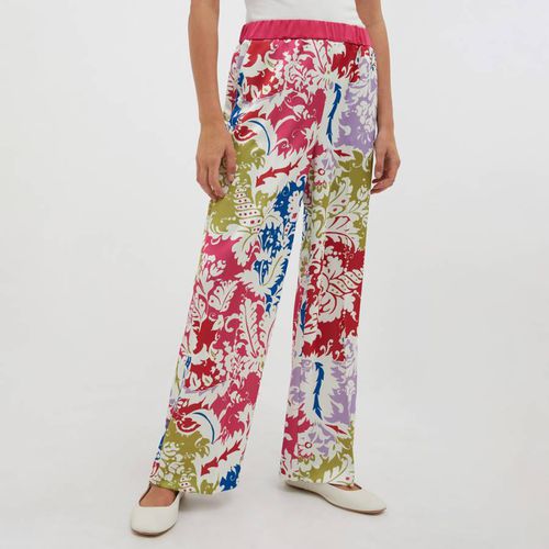 Multi Irlanda Pattern Wide Leg Trousers - Max&Co. - Modalova