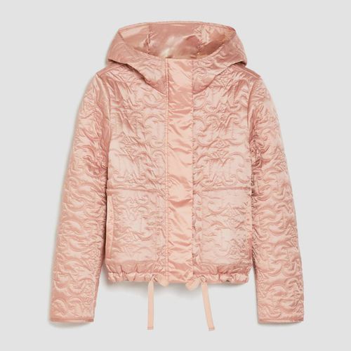 Pink Rosetta Quilted Hooded Jacket - Max&Co. - Modalova