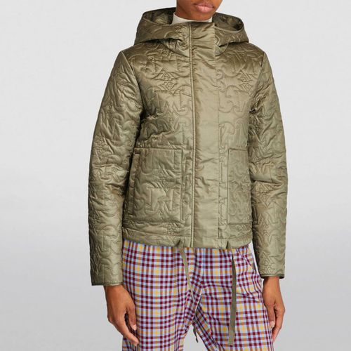 Khaki Rosetta Quilted Hooded Jacket - Max&Co. - Modalova
