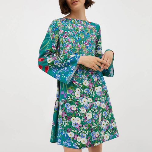 Blue/Multi Ottico Floral Mini Dress - Max&Co. - Modalova