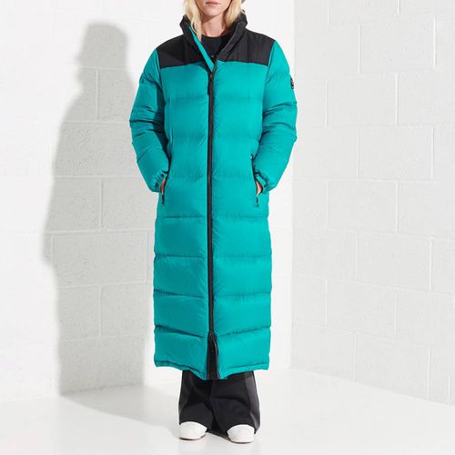 Blue Longline Code Down Puffer - Superdry - Modalova