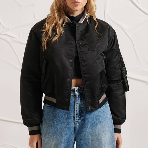 Black Yacht Club Bomber Jacket - Superdry - Modalova