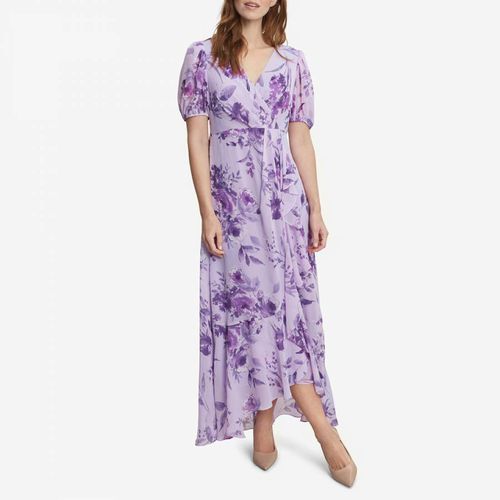 Lilac Elda Long Printed Dress - Gina Bacconi - Modalova
