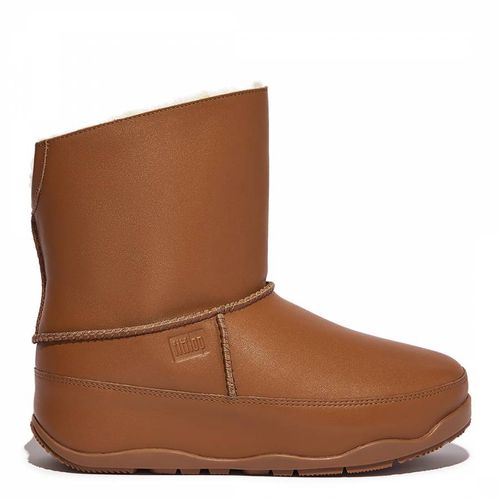 Tan Mukluk Short Shearling Leather Boot - FitFlop - Modalova