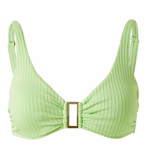 Lime Bel Air Ribbed Bikini Top - Melissa Odabash - Modalova