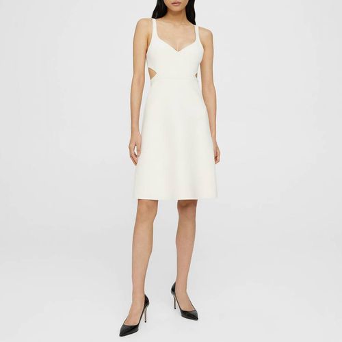 White Cut Out Mini Dress - Theory - Modalova