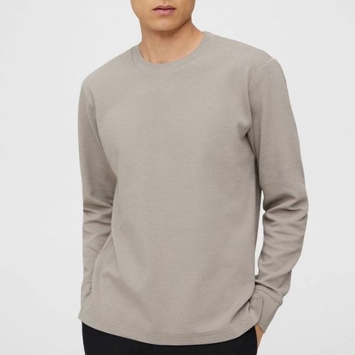 Mid Grey Ryder Long Sleeve Top - Theory - Modalova