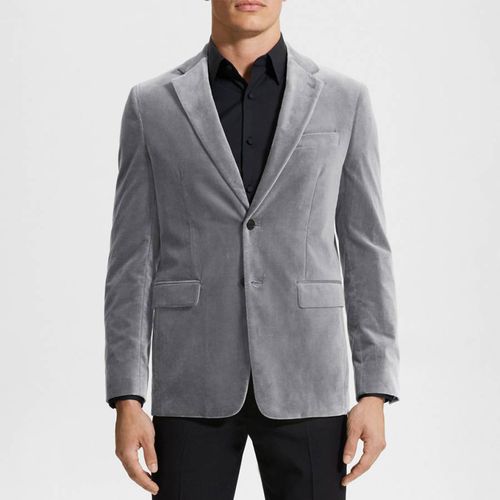 Grey Chambers Single Breasted Cotton Blend Blazer - Theory - Modalova