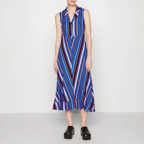 Blue Bafing Pattern Midi Dress - Max&Co. - Modalova