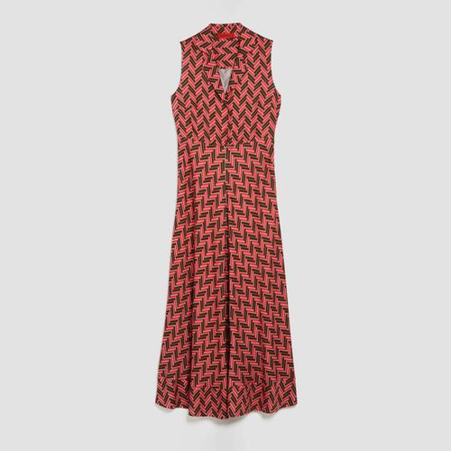 Red Bafing Pattern Midi Dress - Max&Co. - Modalova